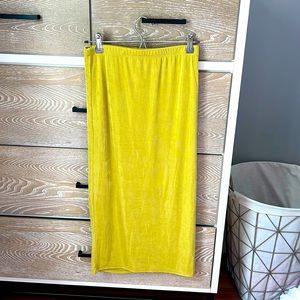 Midi lime green skirt